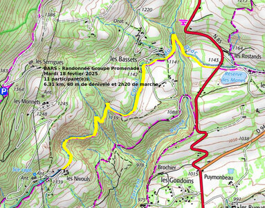 2025_02_18 Balcon du Gapençais, 2025_02_18 Balcon du gapencais Trace