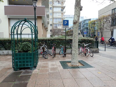 Stationnements vélos, Pavillons