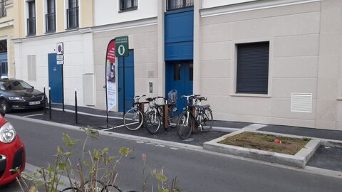 Stationnements vélos, auguste blanche keep cool velo park