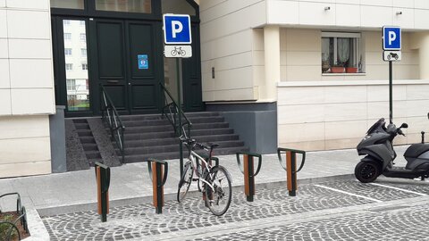 Stationnements vélos, Voltaire résidence Godefroy 2