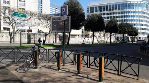 Stationnements vélos, Lafargue Roque de Fillol stationnement