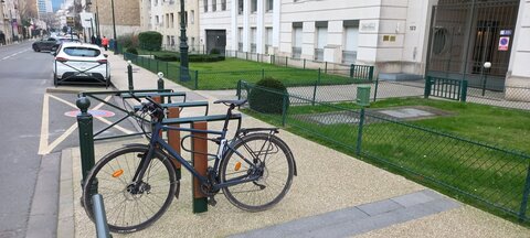 Stationnements vélos, Republique labo 3 arceaux