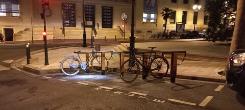 Stationnements vélos, Brazza Mediatheque