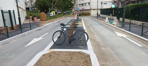 Stationnements vélos, Jardins Boildieu 6 arceaux